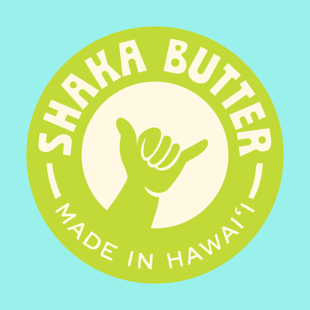 An image of a Shaka Butter logo sticker