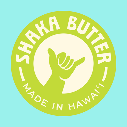 An image of a Shaka Butter logo sticker